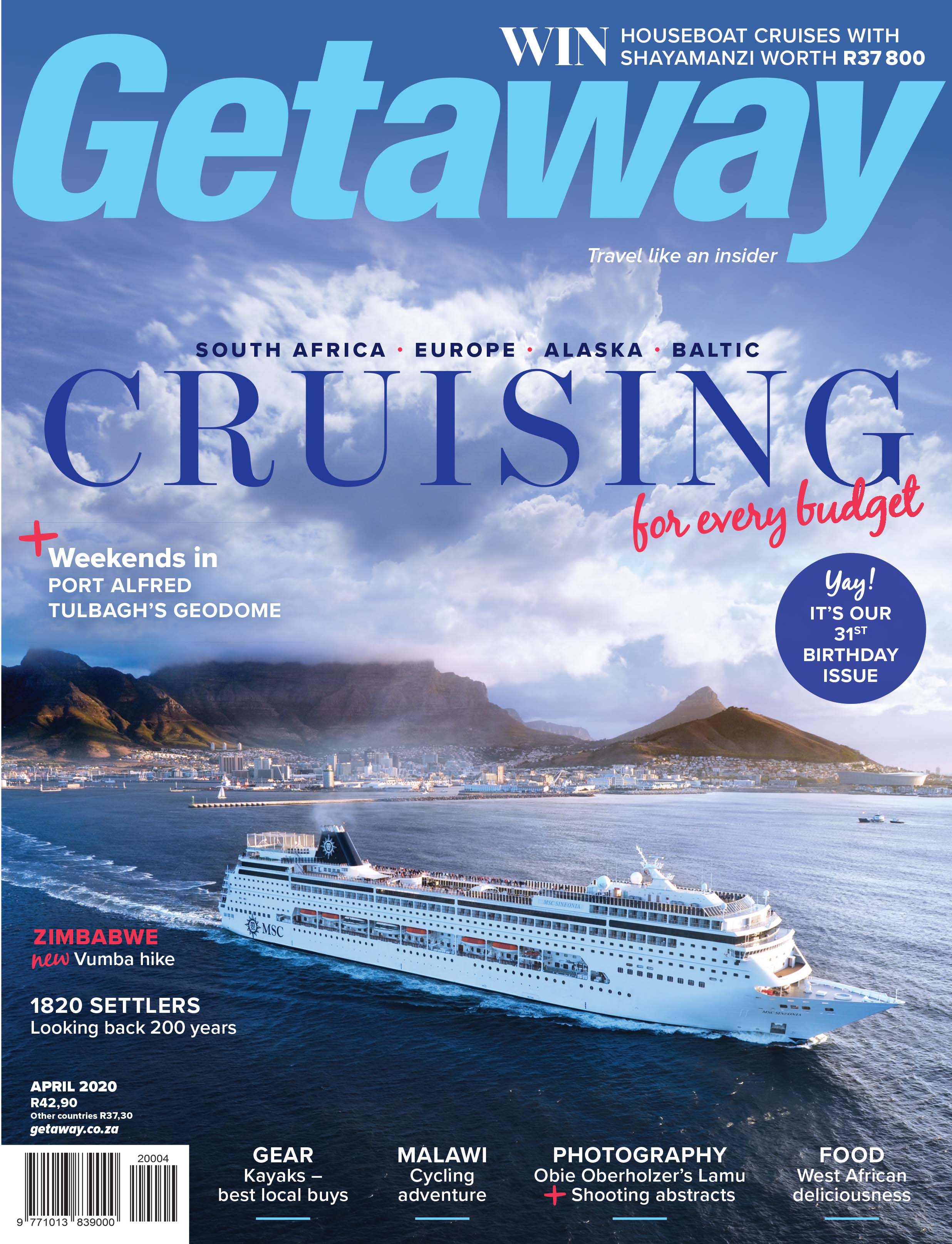Getaway April 2020 cover – Cruising