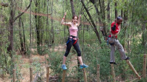 WIN! An Acrobranch Treetop Adventure for eight people
